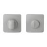 Paire de rosaces carrées  conda MOOD ONE Q sans voyant (CR), C04 Silver