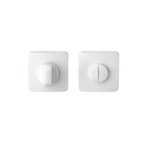 Paire de rosaces carrées conda MOOD ONE Q sans voyant (CR), C01 blanc