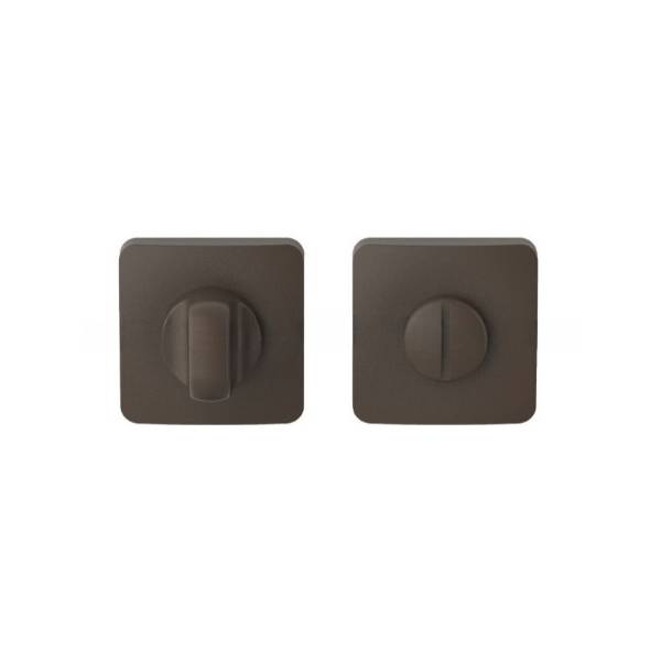 Paire de rosaces carrées conda MOOD ONE Q sans voyant (CR), C02 bronze