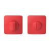 Paire de rosaces carrées conda MOOD ONE Q sans voyant (CR), C07 rouge framboise