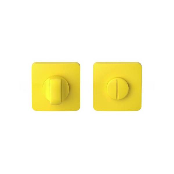 Paire de rosaces carrées conda MOOD ONE Q sans voyant (CR), C09 jaune citron