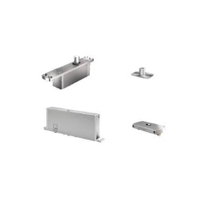 Ensemble pivot Système M+ réf. STM+A/TP70 avec plaque rectangulaire inox