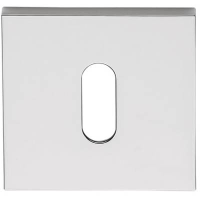 Paire de rosaces carrées clé L (CC6), chromé