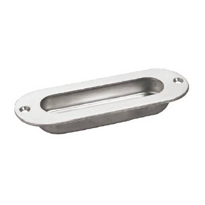Cuvette ovale encastrée, inox brossé 304