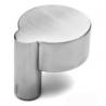 Bouton déporté fixe, inox brossé 316