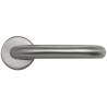 Paire de béquilles Soft-Line  U 19 mm sur rosace ronde, inox brossé