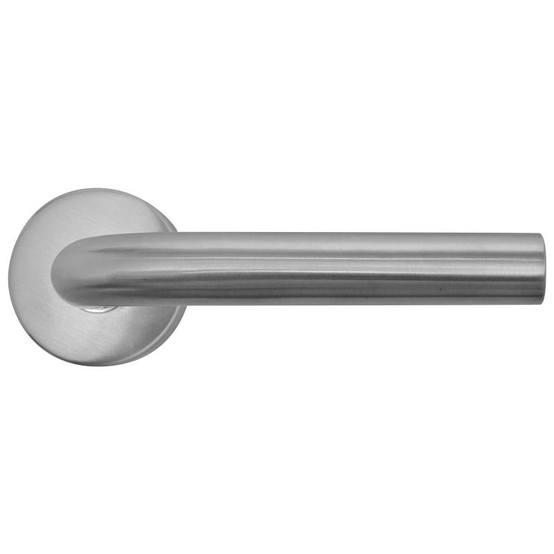 Paire de béquilles Soft-Line L 19 mm sur rosace ronde, inox brossé