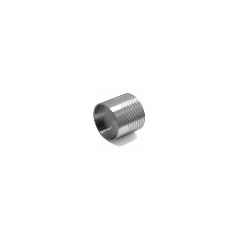 Bouton cylindrique fixe, finition inox brossé 316