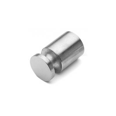Bouton de meuble Ø 10 mm, inox brossé 316