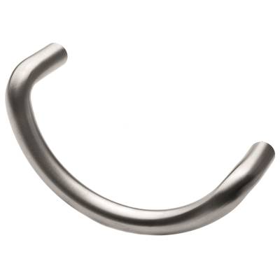 Poignée de tirage demi-lune Ø 19 mm, filetée, entraxe 200 mm, inox brossé 316