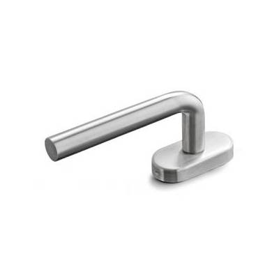 Béquille de fenêtre L 16 mm  avec 2 arrêts, inox brossé 316