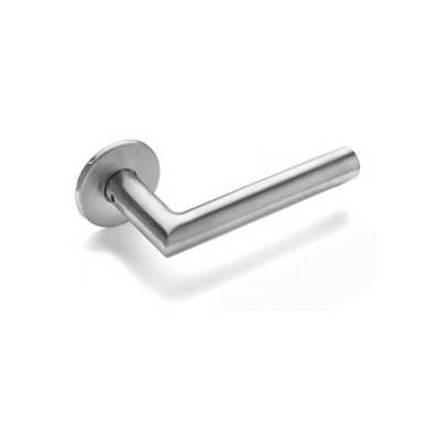 Paire de béquilles FFG 19 mm sur rosace ronde, inox brossé 316