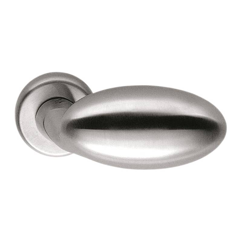 Paire de béquilles ROBOT 75 sur rosace ronde, chromé mat