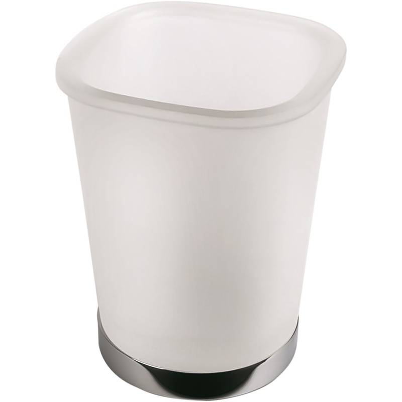 Porte-verre à poser, chromé/verre, ALIZE