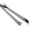 Porte-serviette double orientable 380 mm, chromé, ALIZE