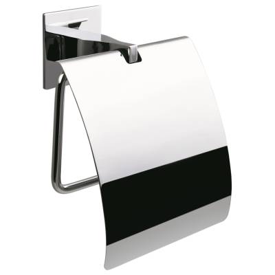 Dérouleur papier WC avec couvercle, chromé, FOREVER