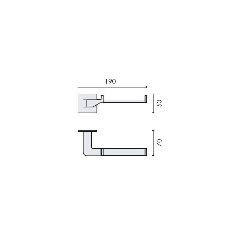 Dérouleur papier WC, chromé, FOREVER