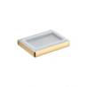Porte-savon mural, zirconium gold HPS/verre, LULU