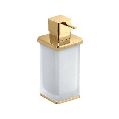 Distributeur de savon liquide à poser, 280 ml, zirconium gold HPS/verre, LULU