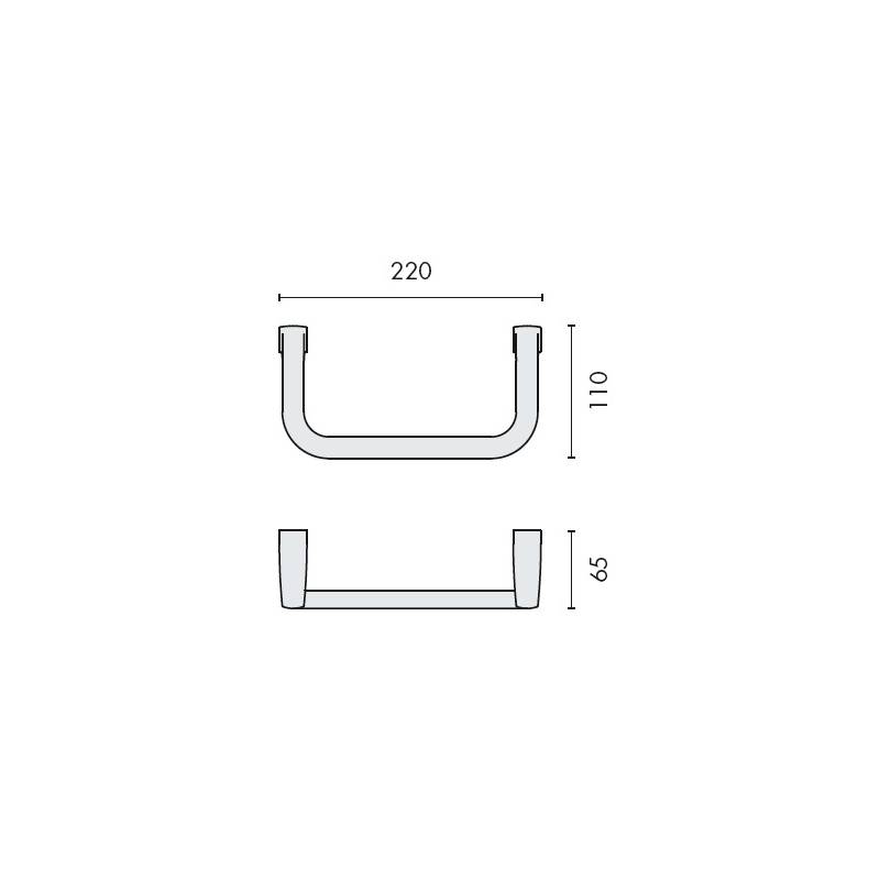 Porte-serviette anneau, zirconium gold HPS, LULU