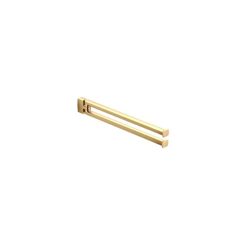 Porte-serviette double orientable 350 mm, zirconium gold HPS, LULU