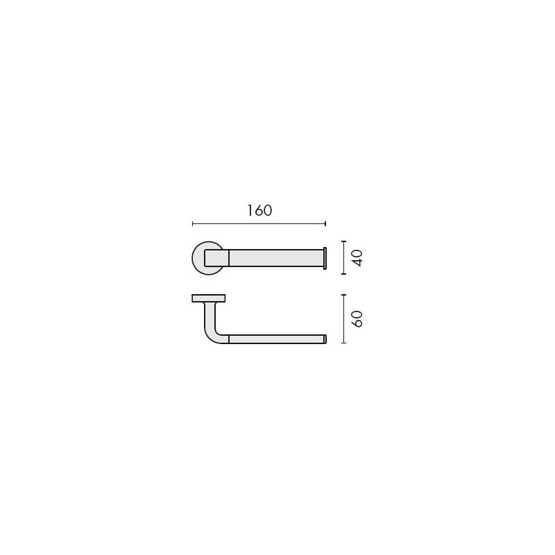 Dérouleur papier WC, chromé, NORDIC