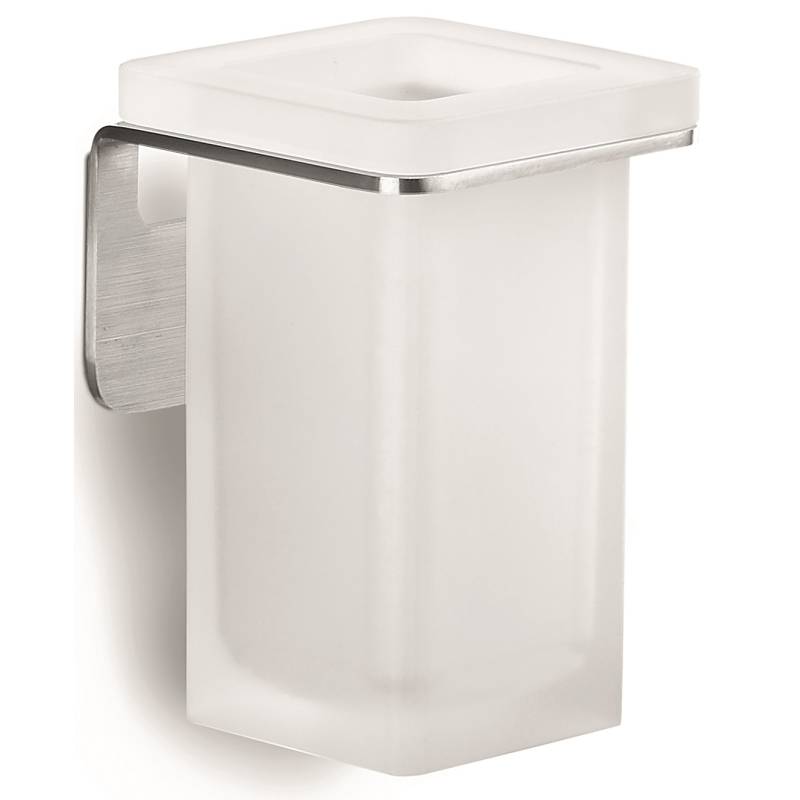 Porte-verre mural, inox/verre, OVER