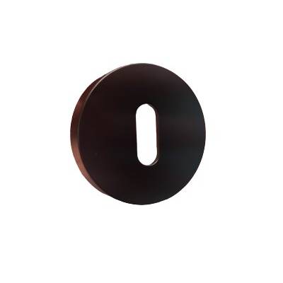 Paire de rosaces rondes clé L (BC), noir mat