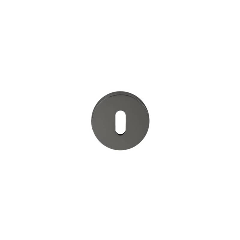 Paire de rosaces rondes clé L (BC), graphite mat
