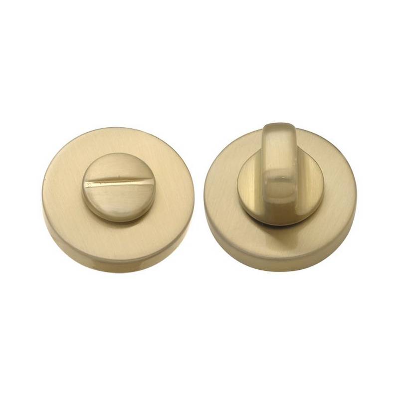 Paire de rosaces rondes conda sans voyant (BC), laiton mat