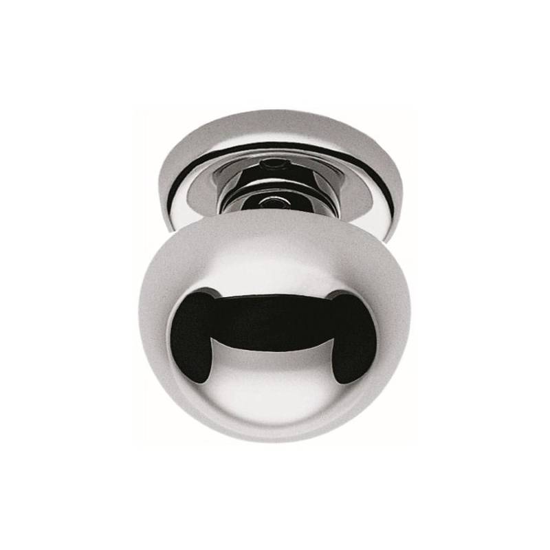 Bouton fixe ROBOT 55, Ø 70 mm sur rosace ronde, chromé