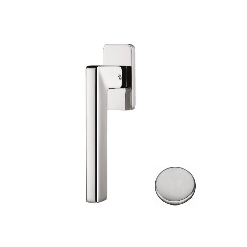 Béquille de fenêtre ESPRIT sur rosace rectangulaire, chromé mat