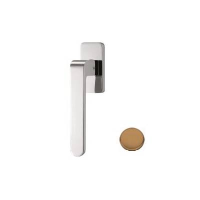 Béquille de fenêtre FEDRA sur rosace rectangulaire, vintage mat