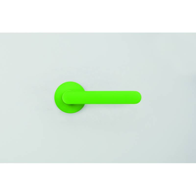 Paire de béquille MOOD ONE sur rosace ronde C11 Vert citron