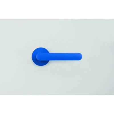 Paire de béquille MOOD ONE sur rosace ronde C12 Bleu capri