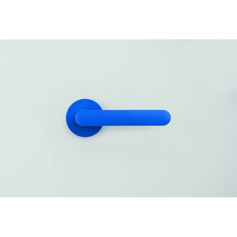 Paire de béquille MOOD ONE sur rosace ronde C12 Bleu capri