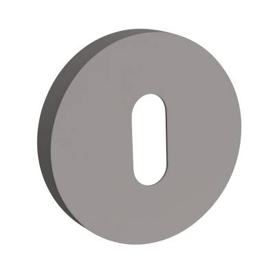 Paire de rosaces rondes MOOD ONE/DUE clé L (BC),C04 Silver