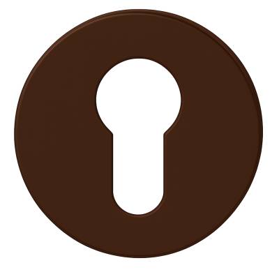 Paire de rosaces rondes MOOD ONE/DUE clé I (BC),C02 bronze