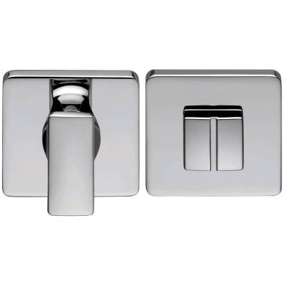 Paire de rosaces carrées conda sans voyant (CR6), chromé