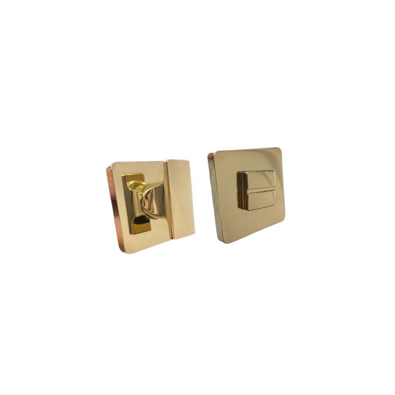 Paire de rosaces carrées conda sans voyant (CR6), laiton poli