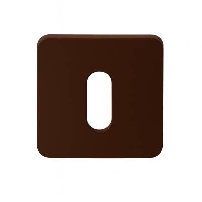 Paire de rosaces carrées MOOD ONE/DUE clé L (CR),C02 bronze