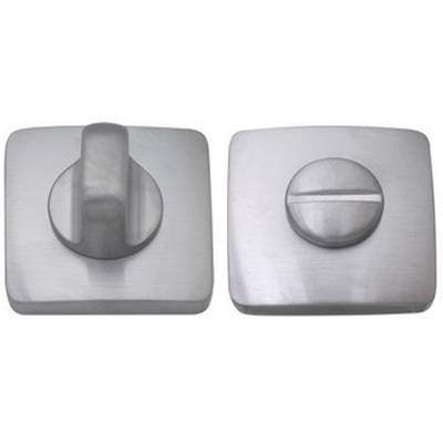 Paire de rosaces carrées conda sans voyant (CR), chromé mat