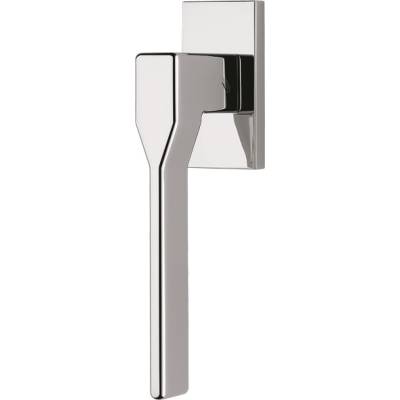 Béquille de fenêtre DEA sur rosace rectangulaire, chromé