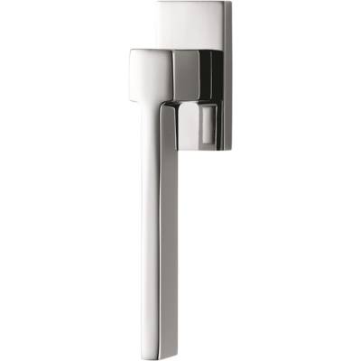 Béquille de fenêtre ZELDA sur rosace rectangulaire, chromé