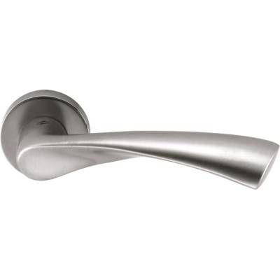 Paire de béquilles FLESSA sur rosace ronde, chromé mat