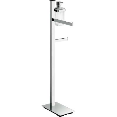 Console porte-serviette/dérouleur papier WC/dist. de savon, dte, chr/ve, UNITS