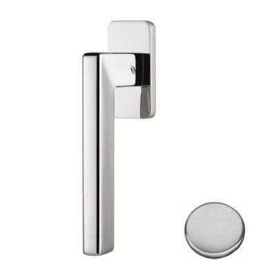 Béquille de fenêtre ESPRIT sur rosace rectangulaire, chromé mat