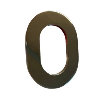 Rosace extérieure ovale protecteur de cylindre A2P**, laiton HPS gold