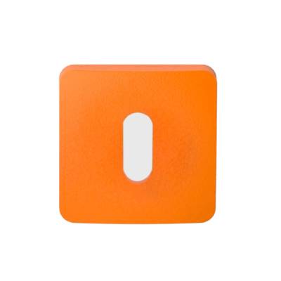 Paire de rosaces carrées MOOD ONE/DUE clé L (CR),C08 orange sunset