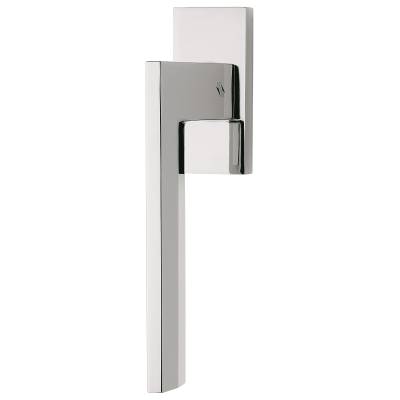 Béquille de fenêtre ELECTRA sur rosace rectangulaire, chromé mat